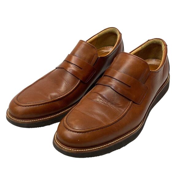 Samuel Hubbard Ivy Legend Cognac Leather Penny Loafers 14 - Picture 1 of 9